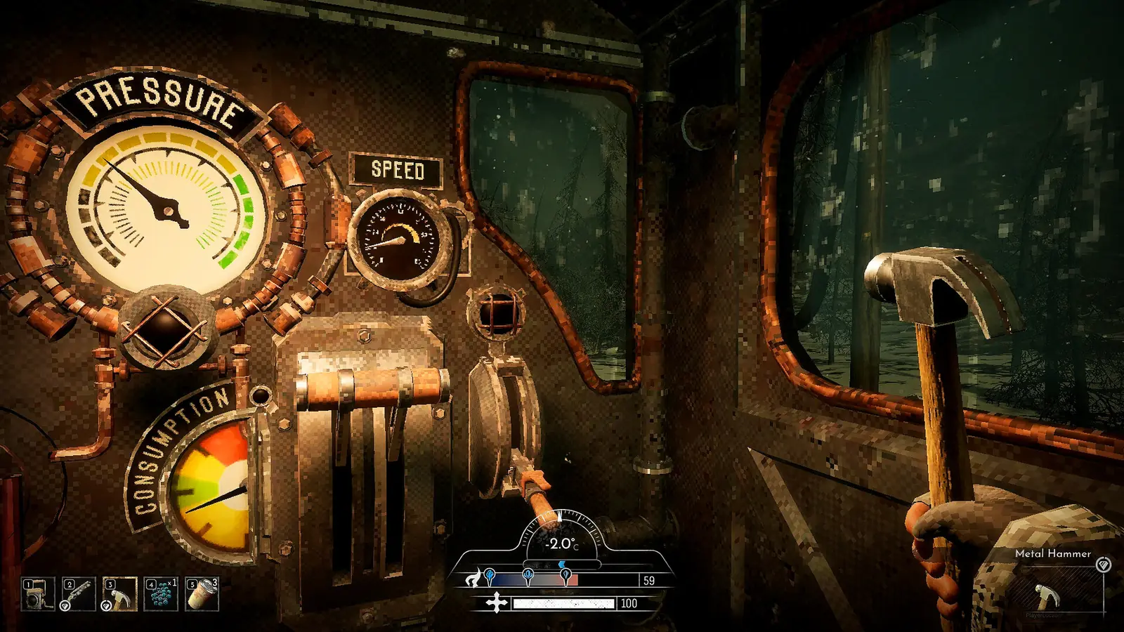 Frostrail Survival: Heat, Food, Weight and Cold Damage